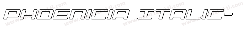 Phoenicia Italic字体转换